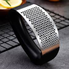 Amassador de Alho em Inox | Espremedor Manual Prático para Cozinha - Imagem 2