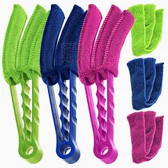 Escova Limpadora de Persianas em Microfibra | Remove Poeira com Facilidade