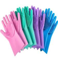Luva de Limpeza em Silicone | Escova Multifuncional para Cozinha
